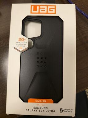 Samsung UAG Civilian Black Protective Case for Galaxy S24 Ultra